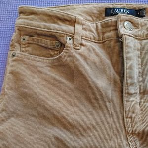 Ralph Lauren women's corduroy pants, tan, size 6
